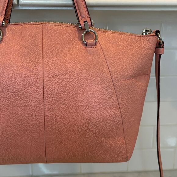 Coach Bag Purse Handbag Crossbody Leather Prairie Pebbled Convertible Satchel - Picture 6 of 16